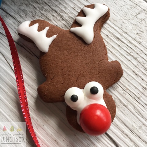 Fun and festive Chocolate Rudolph Cookies, perfect for class or neighbour gifts. Delicious, low sugar and freezer friendly.