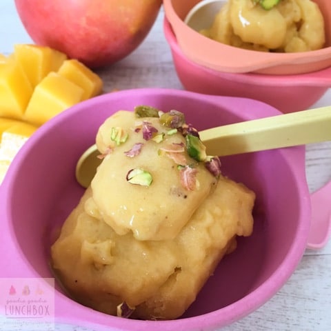 A great summer snack and as this is made only with fruit it is perfect for the littlest of tummies!