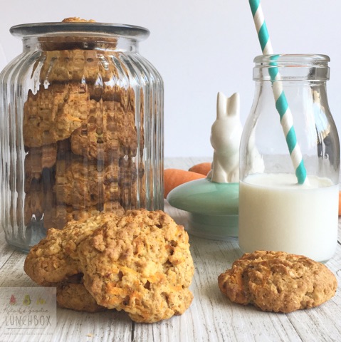 Carrot Oat Cookies are a delicious way to get some extra vegetables in the lunchbox.