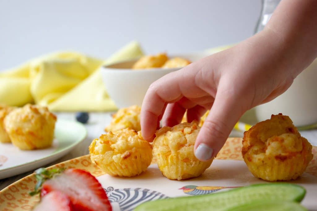 cheese and carrot mini-muffins