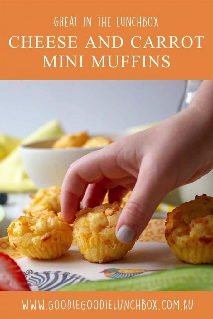 cheese and carrot mini-muffins