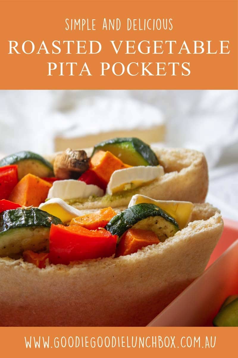 roasted vegetable pita pockets