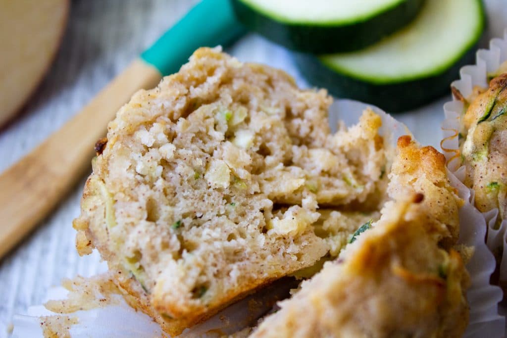 apple zucchini muffins