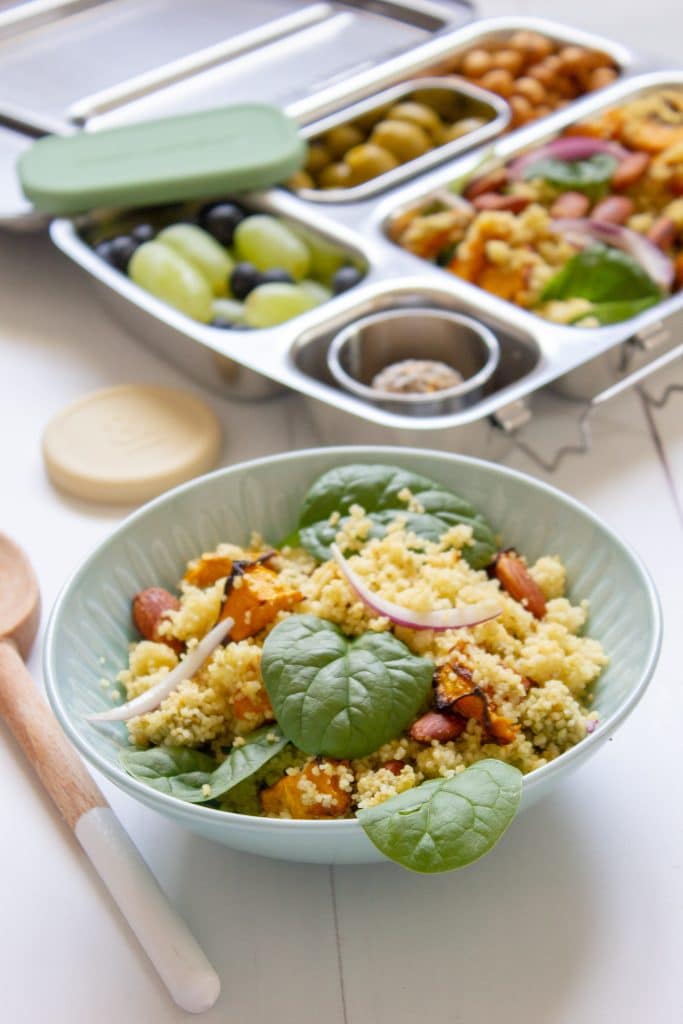 Roasted Pumpkin and Almond Cous Cous Salad