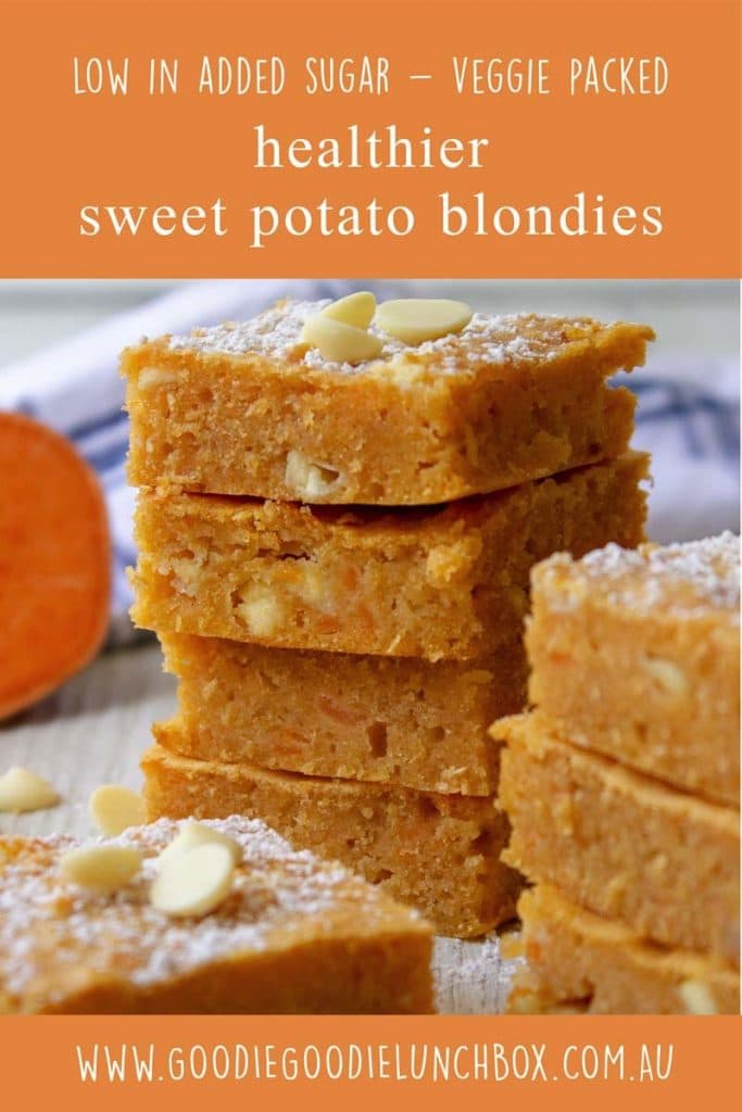 healthy sweet potato blondie