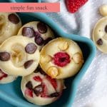 Fruit and Chocolate Chip Muffin Tin Pancakes in a snack box