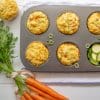 delicious cheese and vegetable lunchbox muffins