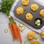 cheese and vegetable lunchbox muffins