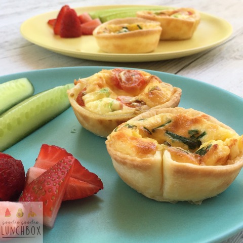 Quick and Easy Lunchbox Quiches - Goodie Goodie Lunchbox