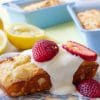 Lemon Yogurt Mini Loaves are delicious, and tangy. Great for lunchboxes and pretty enough to hold their own as dessert, drizzled in yogurt and topped with fresh berries.