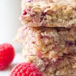 apple raspberry breakfast oat slice