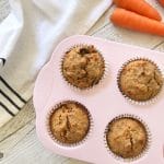 delicious sugar free carrot cake muffins, fantastic for lunchboxes, breakfast, baby led weaning.