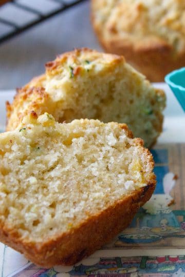 Banana zucchini muffins are a perfect nut free snack for school lunches..