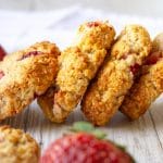 Sugar Free Strawberry Coconut Cookies, sweetened only with fruit, nut and dairy free and so delicious.