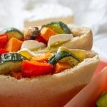 roasted vegetable pita pockets