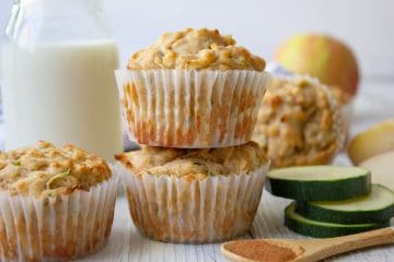 apple zucchini muffins