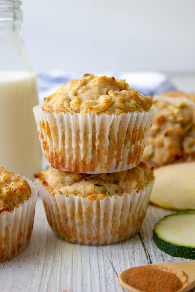 apple zucchini muffins