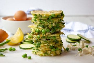 Zucchini Pea Fritters