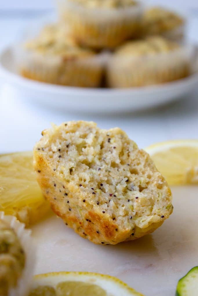 lemon poppy seed muffins with zucchini