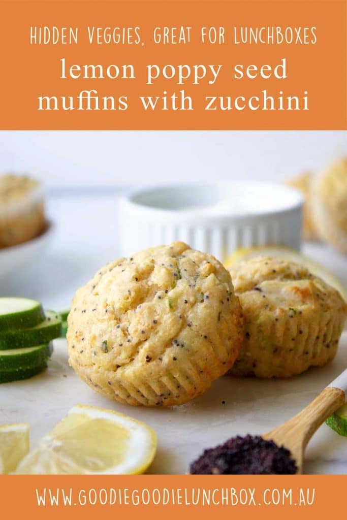 lemon poppy seed muffins with zucchini