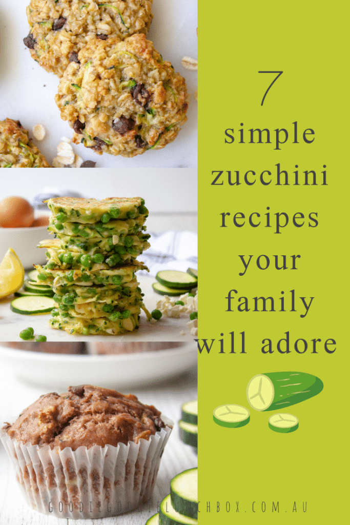 pinterest image of simple zucchini recipes