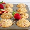 image of strawberry sour cream muffins
