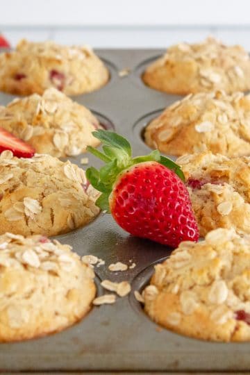 image of strawberry sour cream muffins