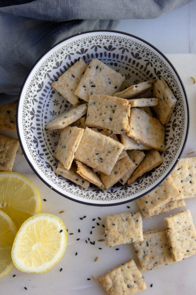 Image of Lemon and Fennel Seed Crackers