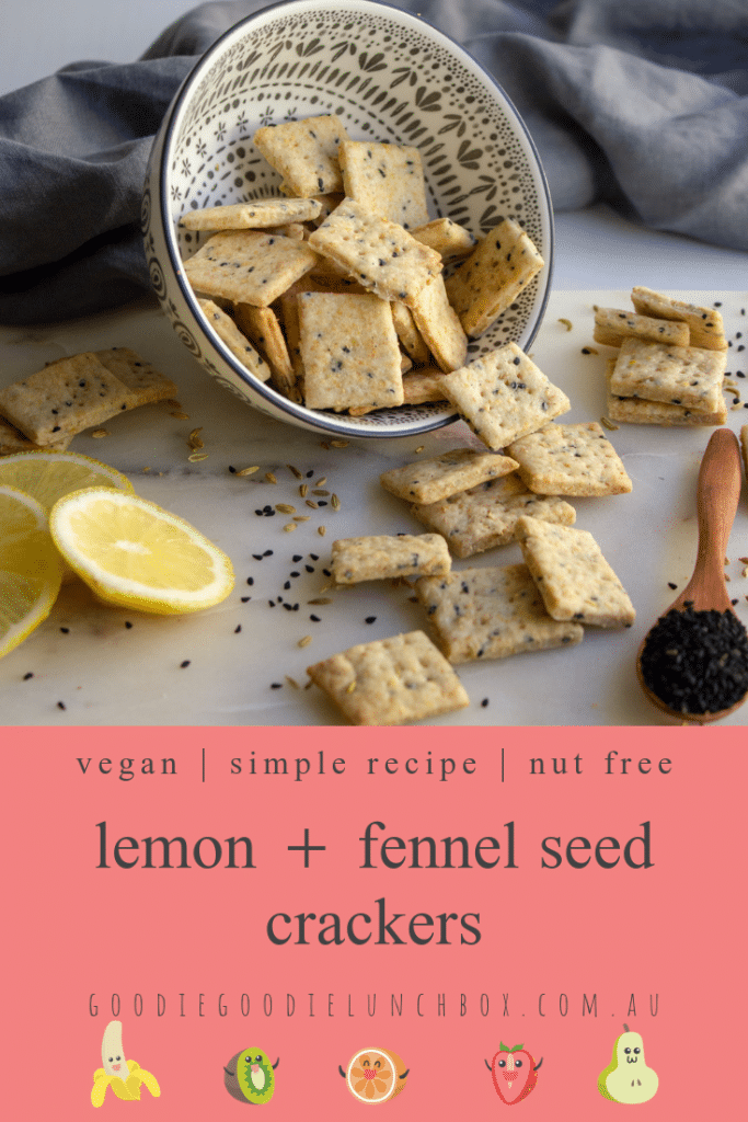 Lemon and Fennel Seed Crackers