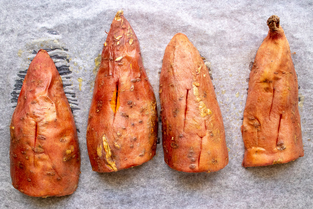 image of roasted sweet potatoes