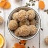 bowl of apricot bliss balls