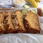 banana zucchini bread sliced