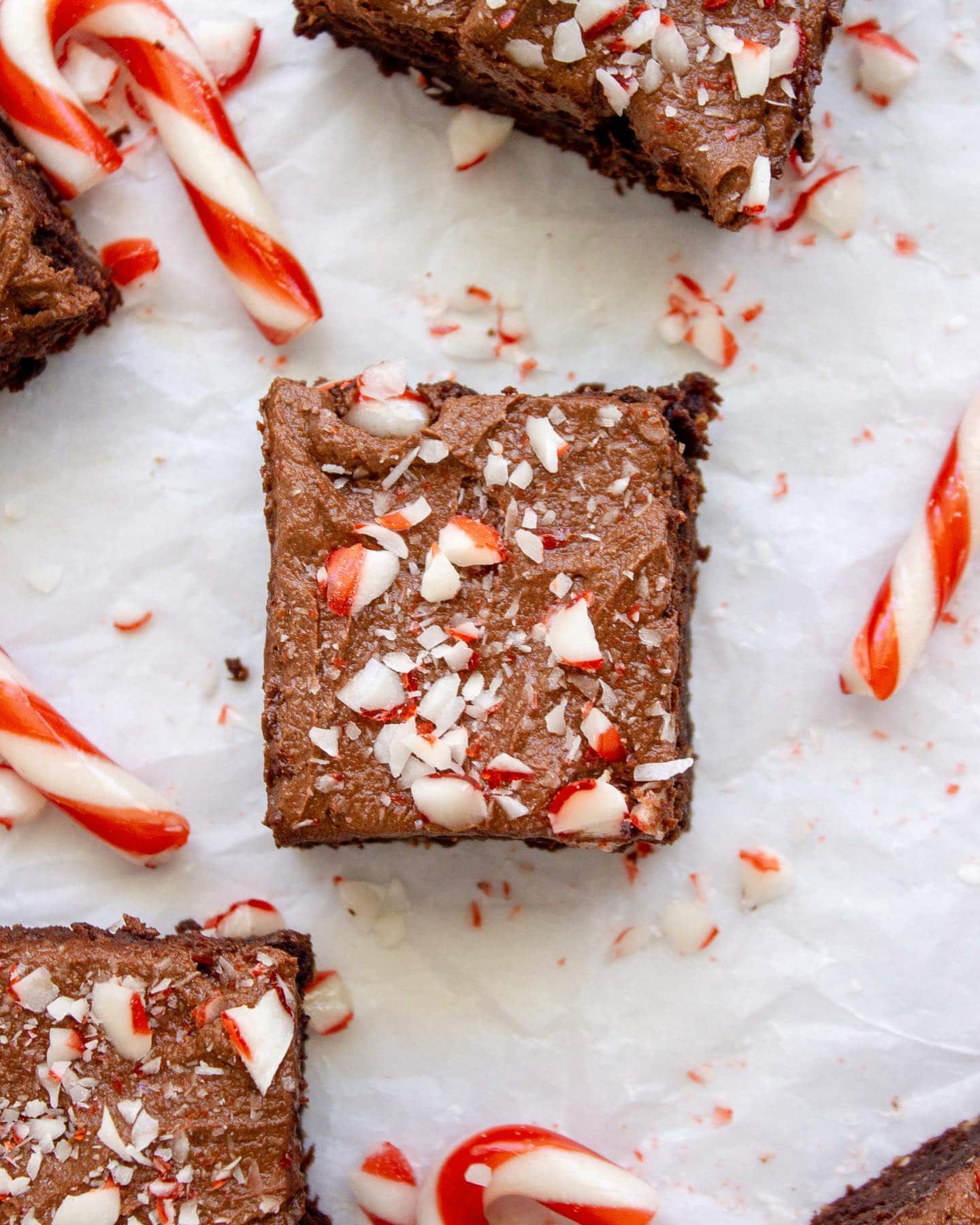 Have you started Christmas baking yet? ♥️🎄🎅

I’m feeling like today is the day in my house - and these iced Chocolate Peppermint Brownies are as Christmassy as jingle bells.

The actual brownie is lower in added sugar than a traditional brownie as I use banana as a sweetener to reduce some of the sugar…but the fact the brownie is slathered with a delicious buttercream and sprinkled with crushed candy canes sort of reduces the health factor. Oops. Oh well. ‘Tis the season right?!

Keen to get your bake on? Drop me a ❤️ or 🤍 or your favourite emojis and I’ll get the recipe to you…or grab direct on the blog link in profile @goodiegoodielunchbox or goodiegoodielunchbox.com.au search “peppermint”

Bernadette x