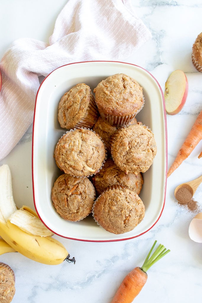 image of healthy breakfast muffins in a dish